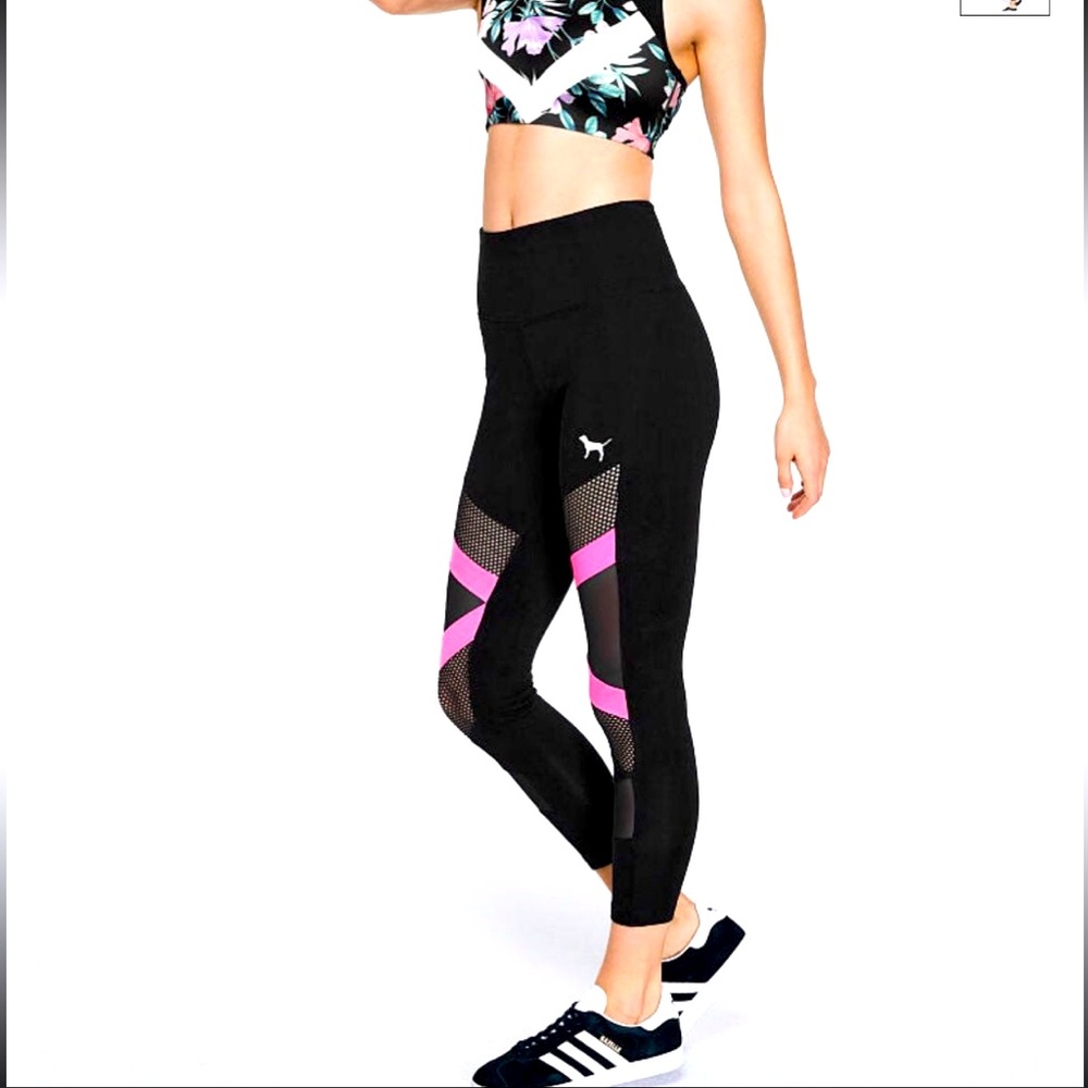 VS PINK Mesh Net Panel leggings sz XS